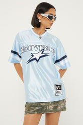 Spirit Number V Neck Jersey Light Blue